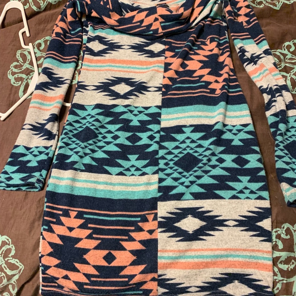 Dress long shirt style soft rue 21